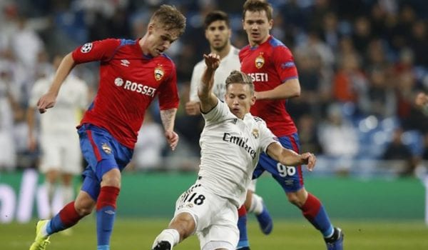 سسكا موسكو يسحق ريال مدريد بثلاثية نظيفة