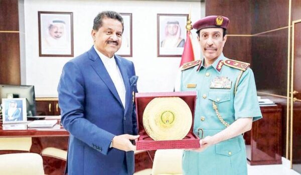 شرطة عجمان تستقبل وفد الوطنية لحقوق الإنسان