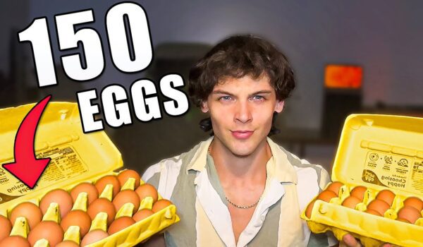 رجل يتحدى جسده بـ150 بيضة في 5 أيام.. والنتائج صادمة