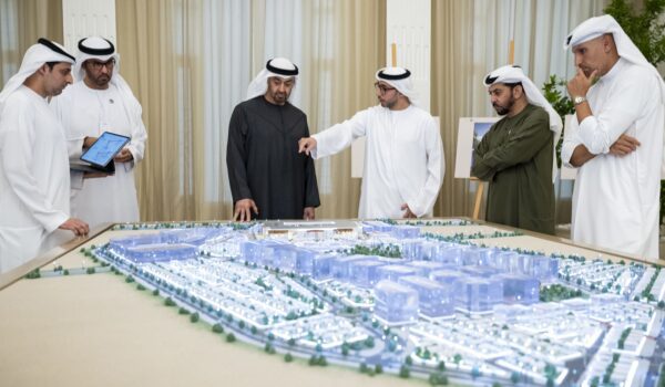 رئيس الدولة يطلع على مشروع إستاد نادي الجزيرة الجديد