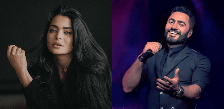 تامر حسني وامساء جلال