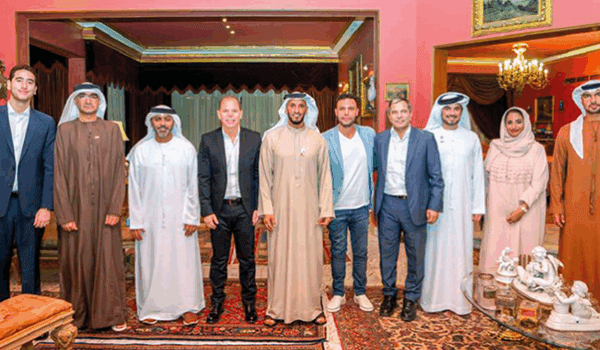 عبدالله آل حامد يزور عادل إمام: مدرسة متفردة في الإبداع