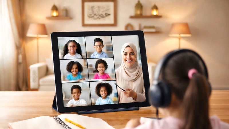 تحميل ذوي الطلبة مسؤولية متابعة حضور أبنائهم «نمط سلبي» في التعلم عن بُعد. «ذكاء اصطناعي»